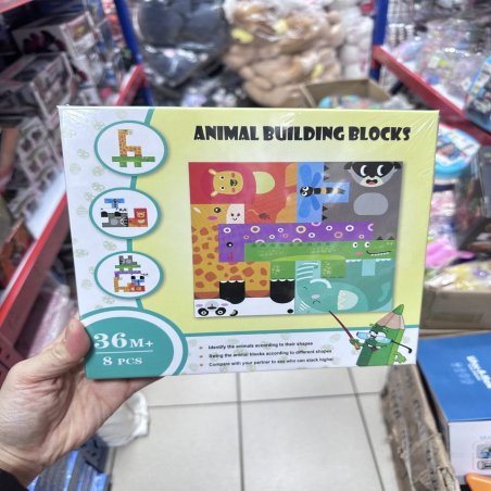 Drewniana Układanka dla Dzieci Zwierzęta