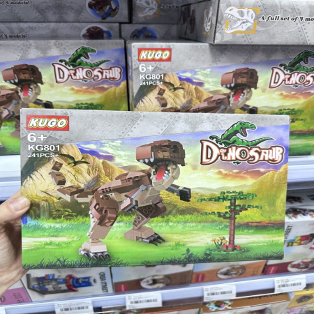 Zabawki Klocki Dinosaur