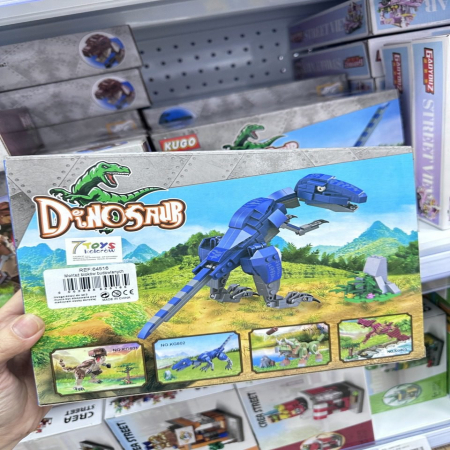Zabawki Klocki Dinosaur