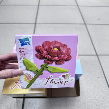 Zabawki Klocki Kwiaty Flower