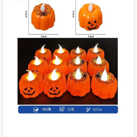 Świeczki LED dyniowe na Halloween