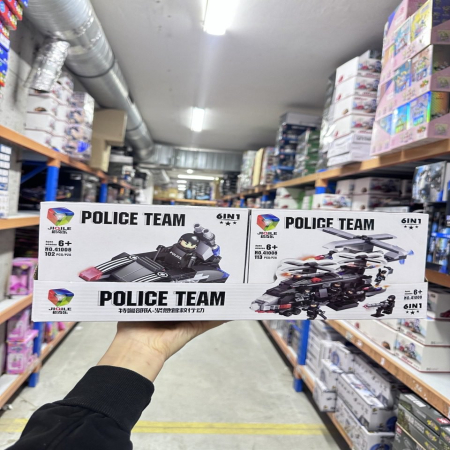 Zestaw Klocki Kontrukcyjny Police Team