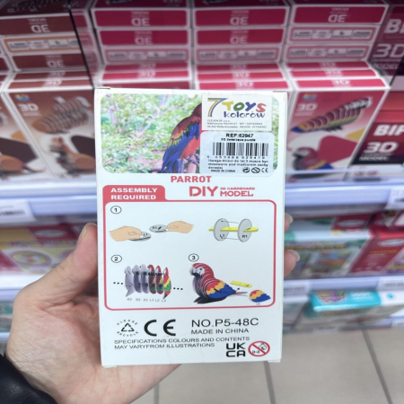 Zabawki Klocki Puzzle 3D Parrot