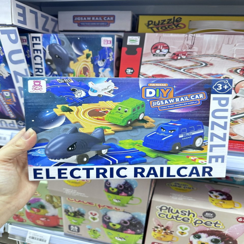 Zabawka Electric Railcar Puzzle