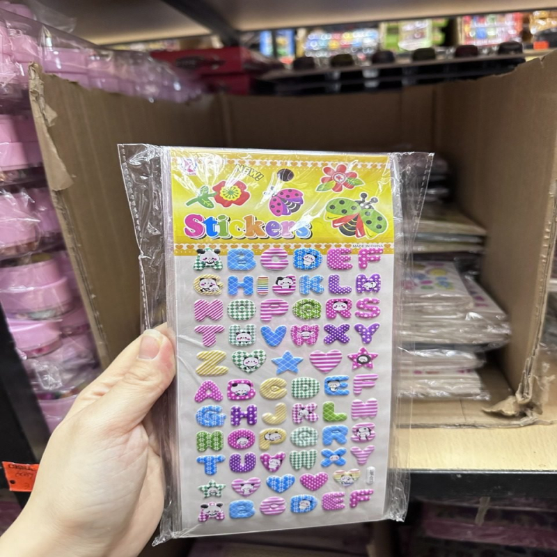 Naklejki Samoprzylepne Literki Alfabet