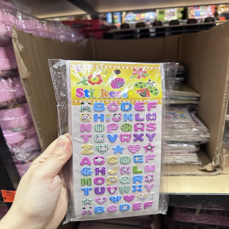 Naklejki Samoprzylepne Literki Alfabet