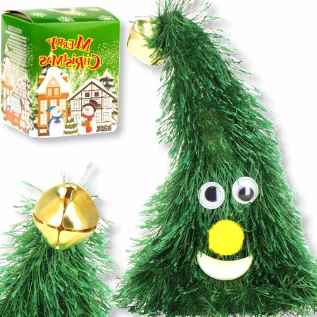 Świąteczna Figurka Choinki z Dzwonkiem