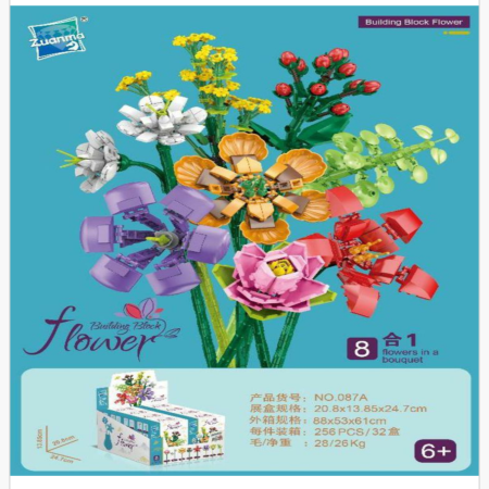 Zabawka Klocki Kwiaty