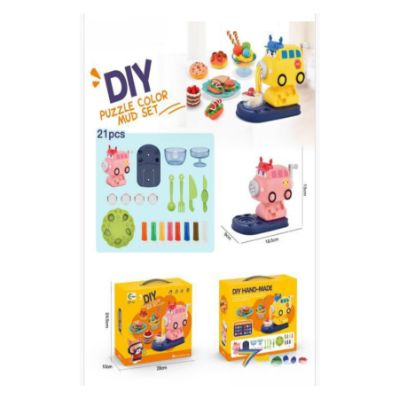 Zestaw Zabawa DIY Hand Made Puzzle Color Set