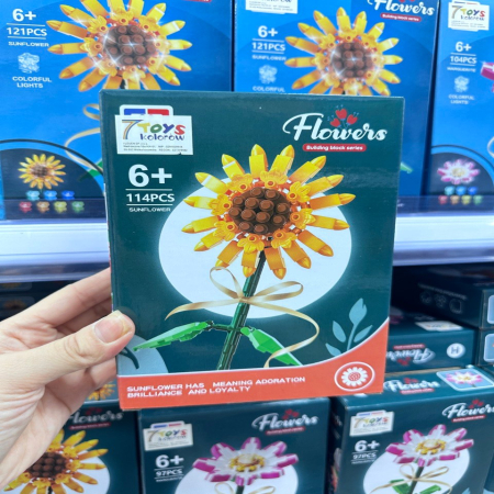 Zabawka Klocki Kwiaty 114PCS