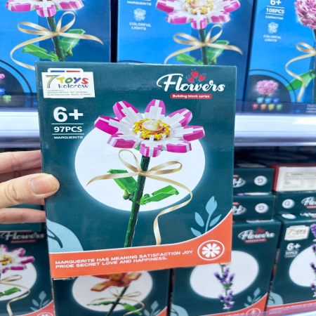 Zabawka Klocki Kwiaty 97PCS