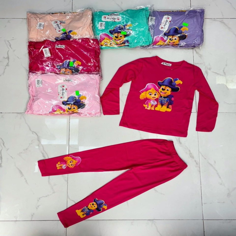 Dziewczęcy Komplet Piżamowy Psi Patrol 2-6L