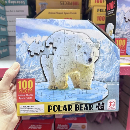 Zabawka 100 Pieces Animal Shaped Jigsaw Puzzle