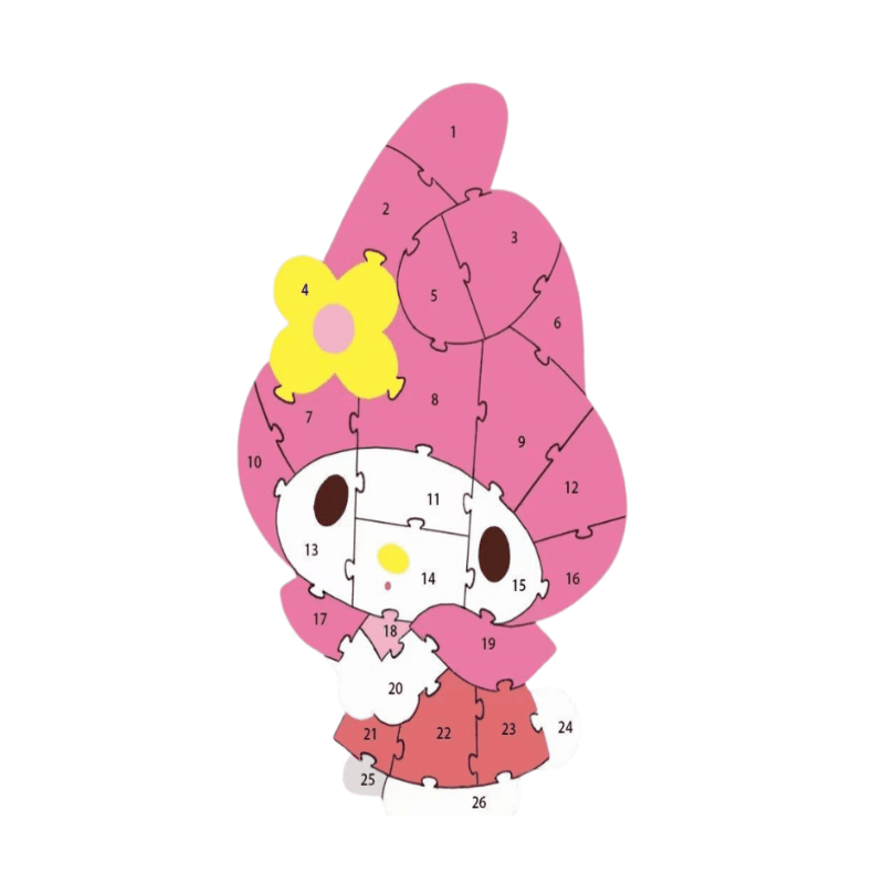 Zabawka Drewnina Puzzle