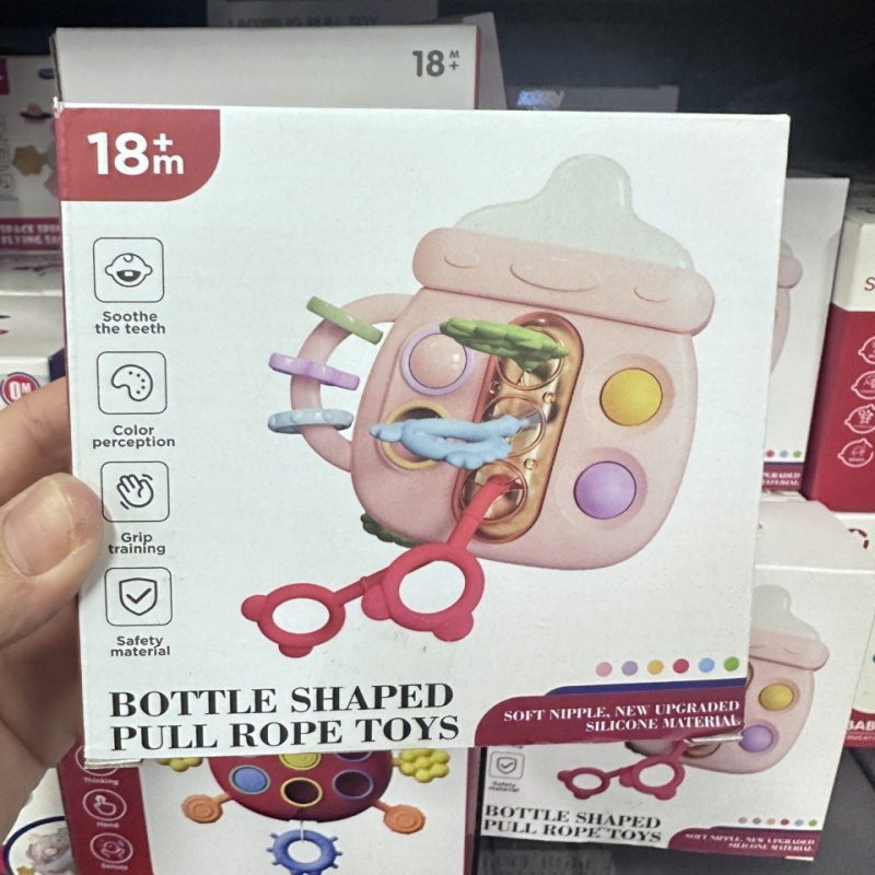 Zabawka Bottle Shaped Pull Rope Toys