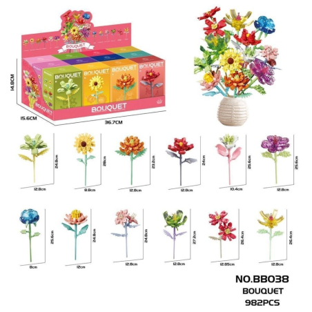 Klocki Kwiaty Bouquet