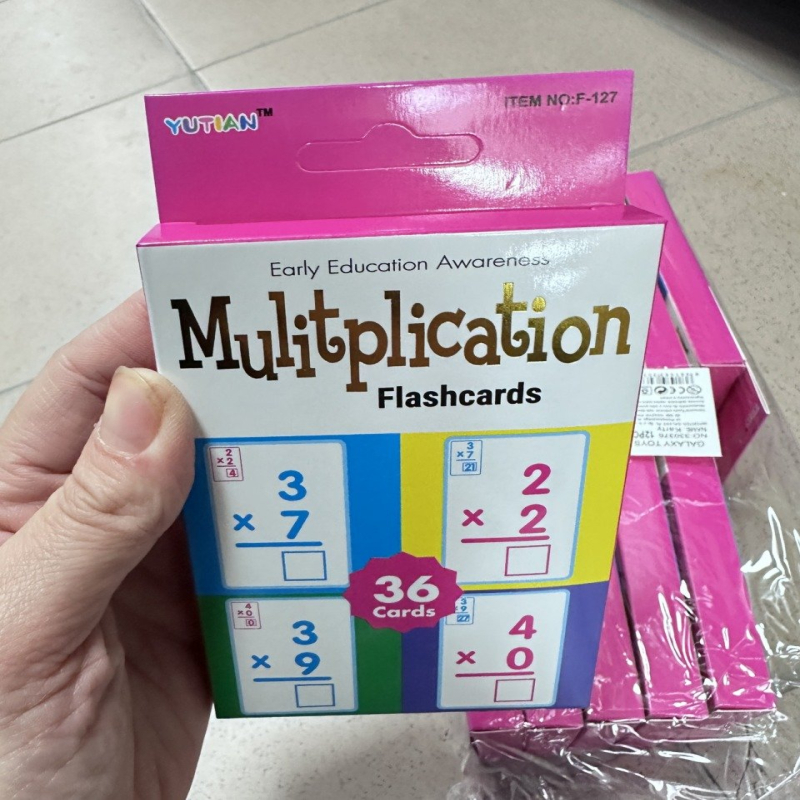Zabawka Multiplication Flashcards 36 Cards