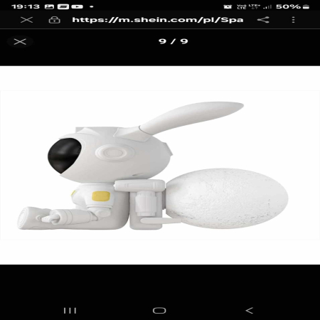 Figurka zajączka astronauty