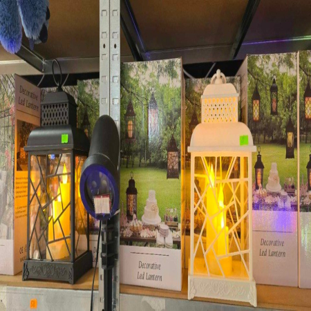 Biała dekoracyjna latarnia LED