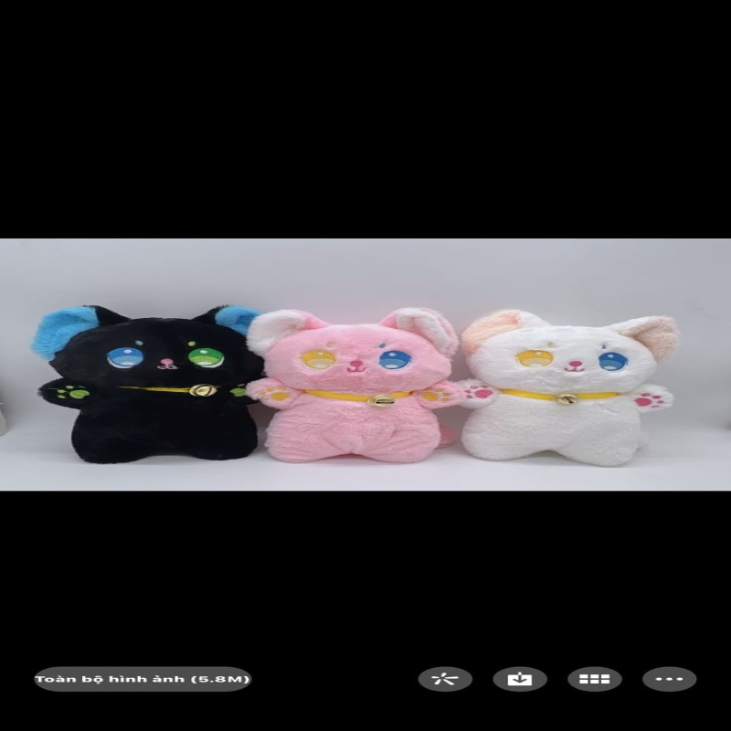 Pluszowe Kotki z Dzwoneczkiem