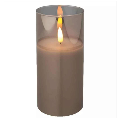 Świece LED Dekoracyjne w Szklanych Lampionach