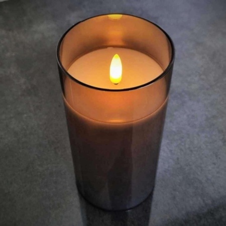 Świece LED Dekoracyjne w Szklanych Lampionach