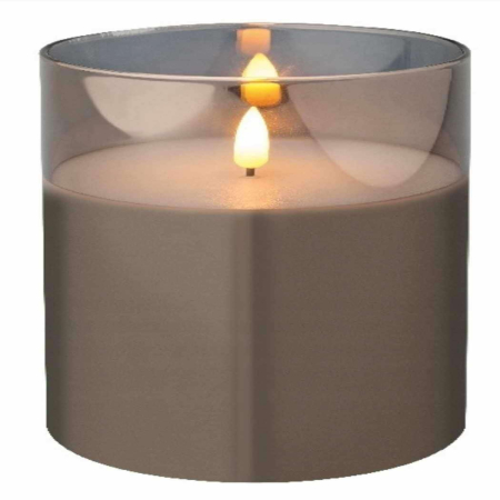 Świece LED Dekoracyjne w Szklanych Lampionach