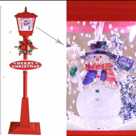 Lampion świąteczny z Bałwanem