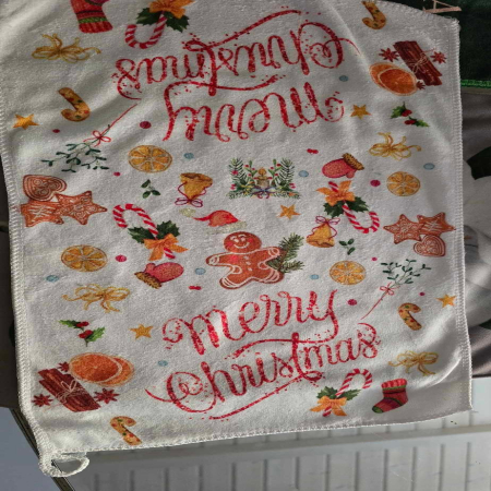 Świąteczny Zestaw Ręczników z Motywem Kalendarza Adwentowego