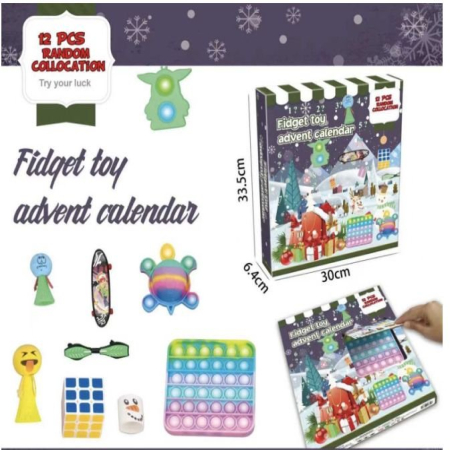 Kalendarz adwentowy z zabawkami Fidget