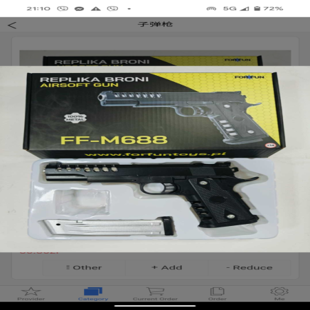 Pistolet na kulki FF-M688 Airsoft Gun