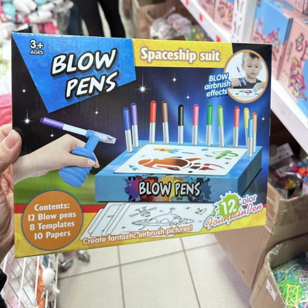 Długopisy do dmuchania