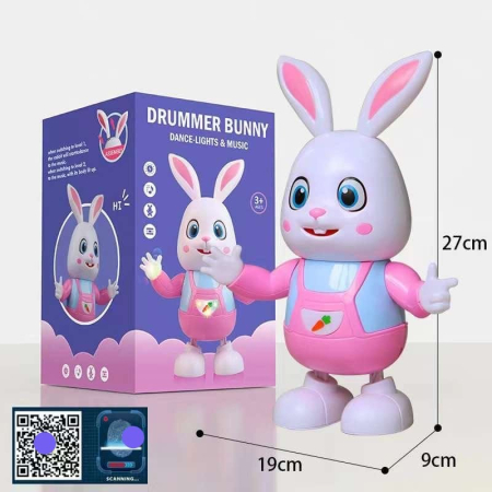 Tańczący Króliczek z Muzyką i Światłami