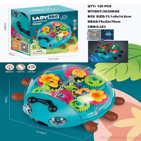 Biedronka Transparentna z Trybikami