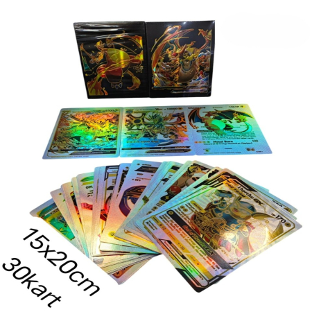 Holograficzne Karty Kolekcjonerskie Zestaw 30 Kart