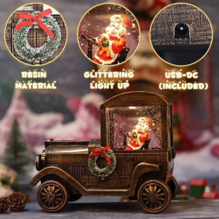Świąteczna Pozytywka w Kształcie Zabytkowego Auta  Magia Bożego Narodzenia w Twoim Domu