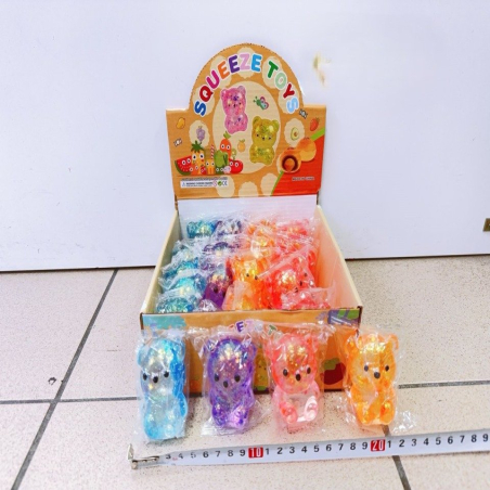 Zabawki Squeeze Kolorowe Miśki Antystresowe