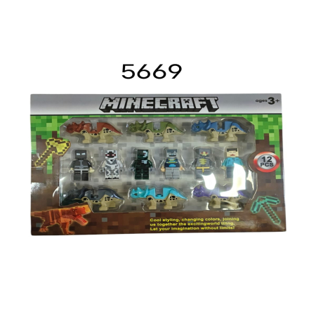 Figurki Minecraft Dinozaury