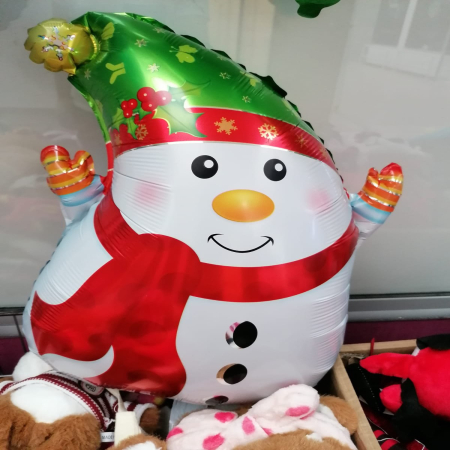 Balon Foliowy Świąteczny Bałwanek