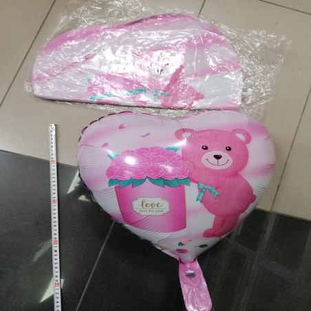 Balon Foliowy Serce z Misiem