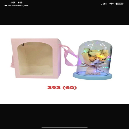 Bukietem Kwiatów i Światełkami LED