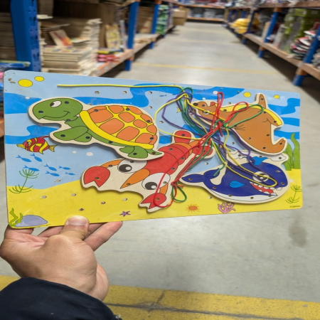 Układanka Przewlekanka  Zwierzęta Morskie