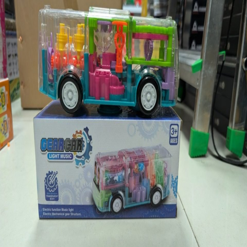 Przezroczysty Samochód z Kołami Zębatymi