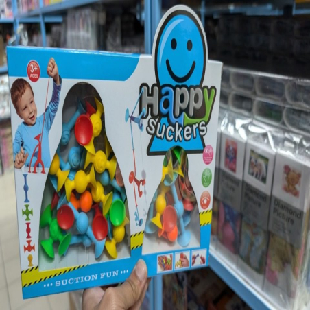 Kolorowe przyssawki do zabawy