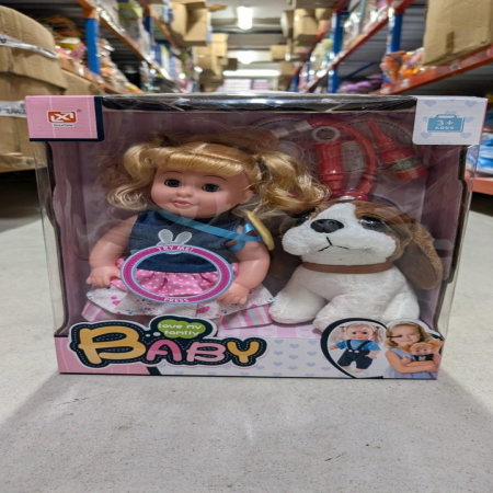 Zestaw  Lalka z Pieskiem